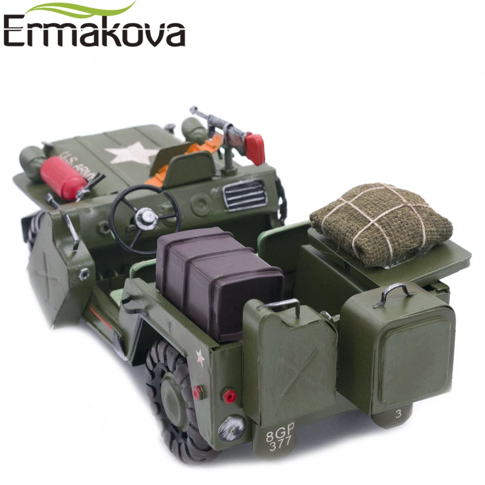 ERMAKOVA Американский Ретро металлический военный автомобиль орнамент винтажный