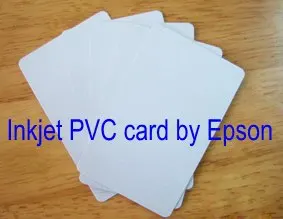 

Dual Double Side Inkjet Printing Blank White 0.76mm Thin Inkjet PVC ID Card by Inkjet Printer, 230pcs/lot