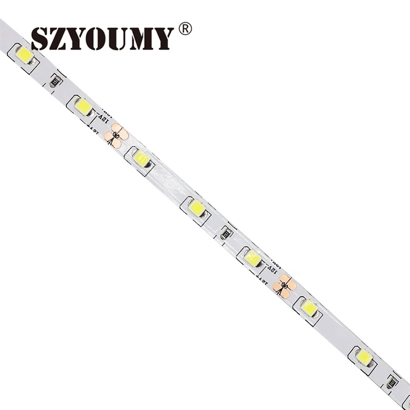 SZYOUMY супер яркая SMD 2835 Светодиодная лента 60 светодиодов/м DC 12 В