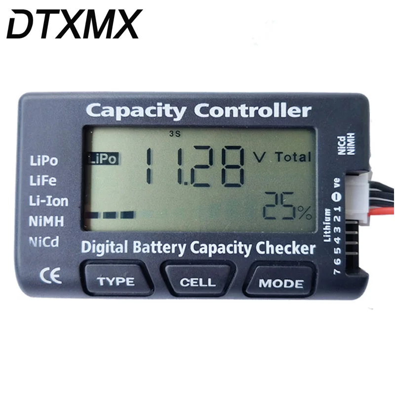 Универсальный цифровой детектор емкости батареи DTXMX для липо тестер|battery capacity