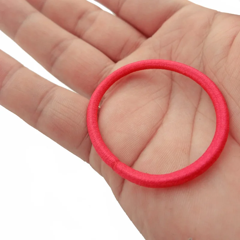 

100 Pcs/Lot Size 5cm Hair Accessories For Women Elastic Rubber Bands Girls Lovely Ropes Ponytail Holder Tie