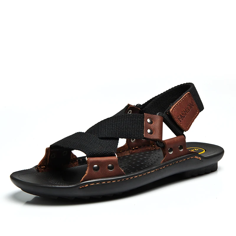 

Korean version of the summer outdoor leisure men's men's platform sandals beach shoes, open toe shoes new 2018