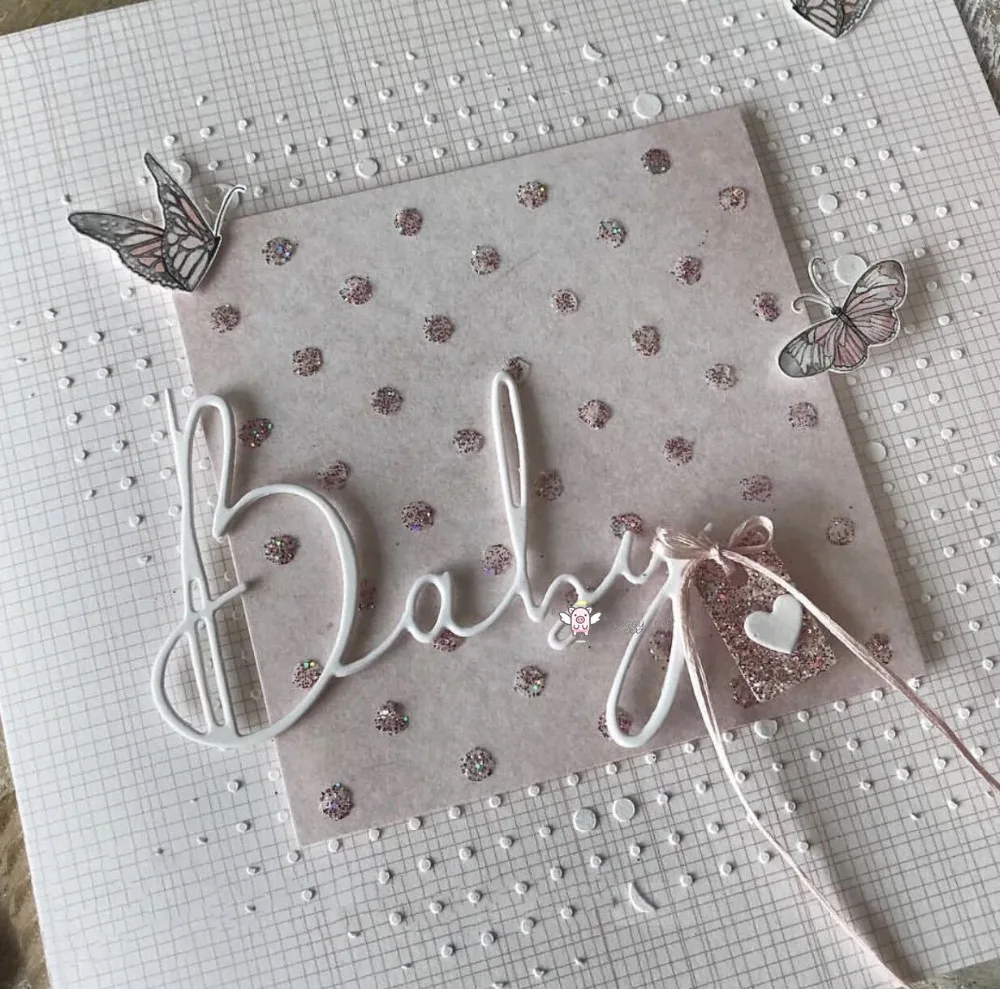 

PP Craft metal cutting dies cut die mold Latest baby letters Scarpbook paper craft knife mould blade punch stencils dies