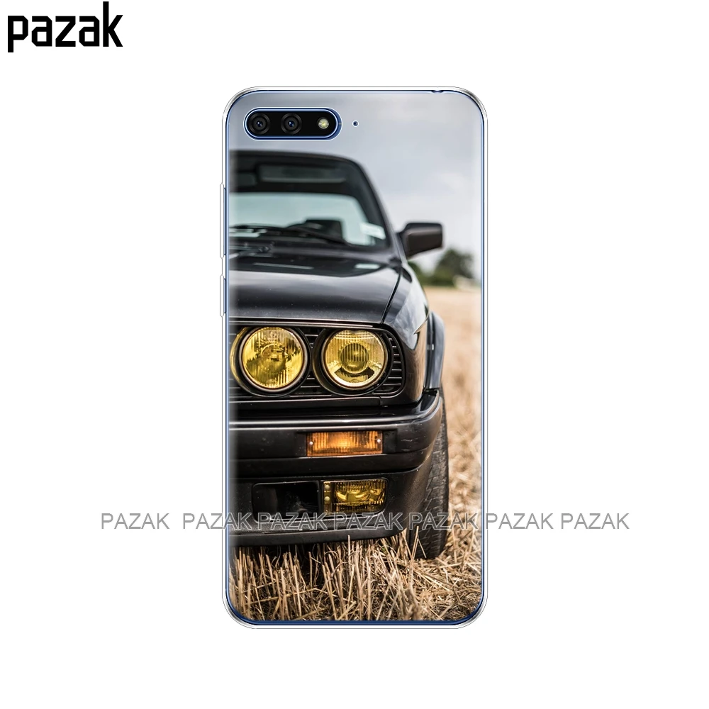 61493 Силиконовый чехол для huawei Honor 7A PRO 7C Y5 Y6 Y7 Y9 Prime, чехол-бампер с принтом, защитный чехол, крутой дизайн спортивного автомобиля - Цвет: 61493
