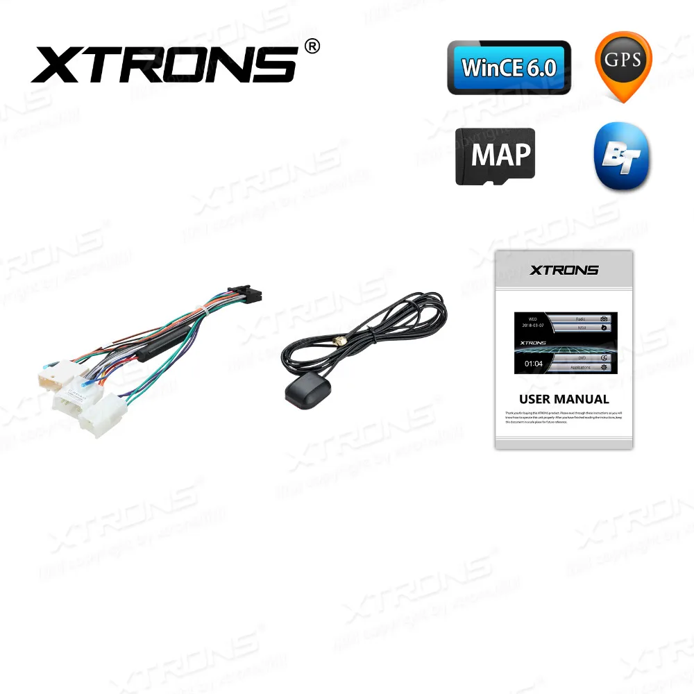 XTRONS 8 ''автомобильный DVD плеер GPS радио включающим в себя гарнитуру блютус и
