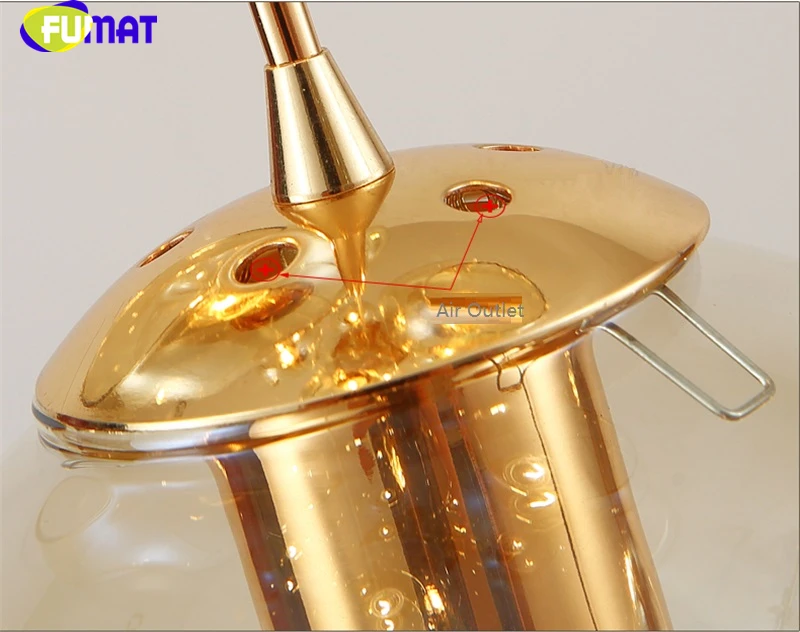 FUMAT MODO Ball Glass Spiral Staircase Villa Ceiling Lamps LED Stair Lamp Light Penthouse Chandeliers Cognac Gray Blue Fixture