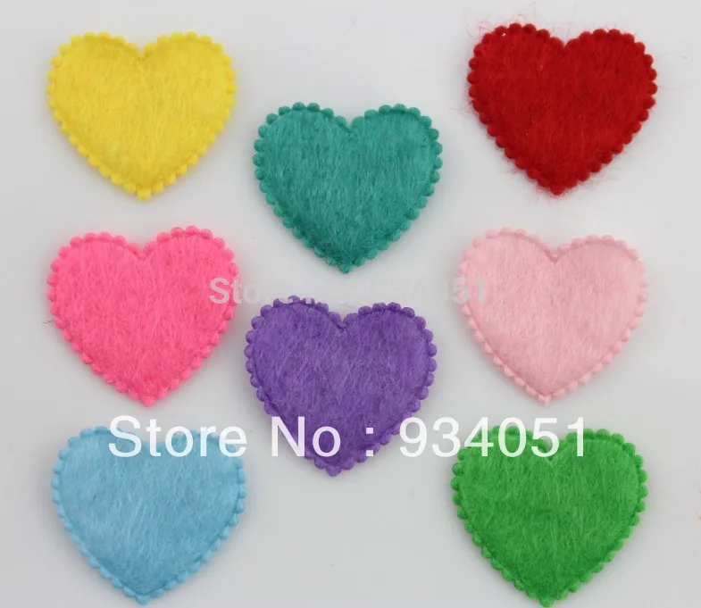 1000 шт. Детские фетровые нашивки в форме сердца 17x20 мм|fabric patch|felt appliquepatches patches |