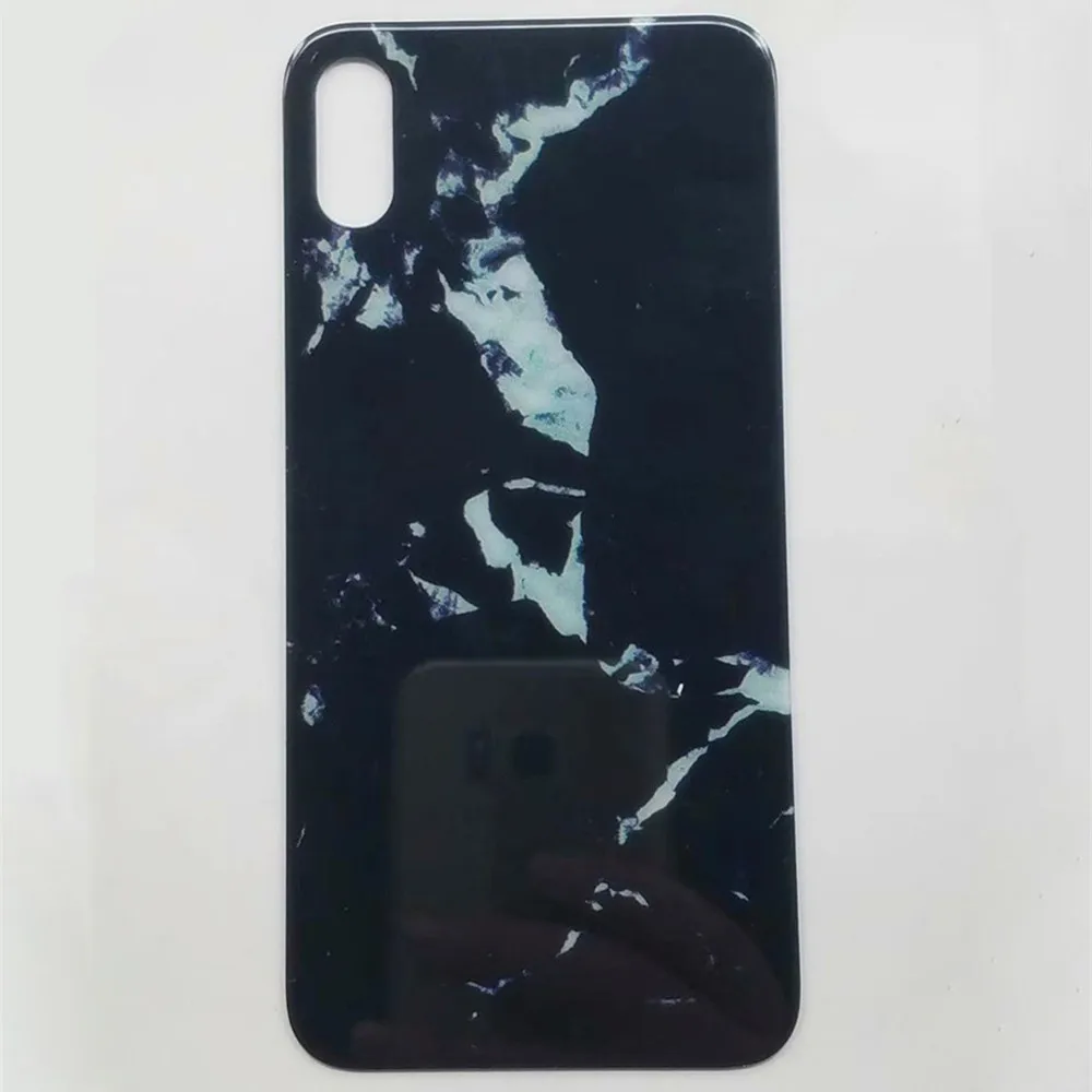 Заднее стекло крышка батареи для iPhone X Корпус батарейный чехол Замена с клейкой