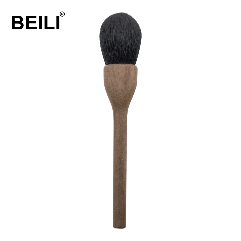NL03 BEILI A класс Черная кисть из козьей шерсти натуральная древесина грецкого ореха профессиональная основа пудра Контур тени для век кисти для макияжа Новинка - Handle Color: NL03