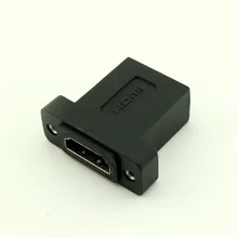 10pcs HDMI-compatible Female to Female Socket Panel Mount Adapter Extender for 1080P 3D LCD HDTV