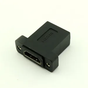 10pcs hdmi compatible female to female socket panel mount adapter extender for 1080p 3d lcd hdtv free global shipping