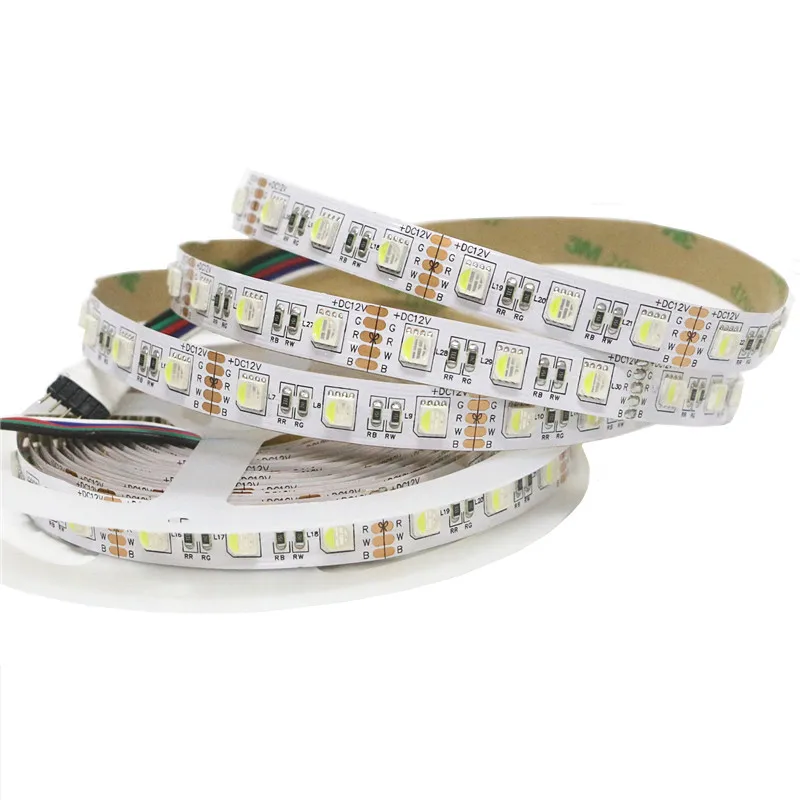 SMD 5050 4 в 1 RGBW RGBWW Светодиодная лента не Водонепроницаемая 5 м 300LED DC 12 В Гибкая
