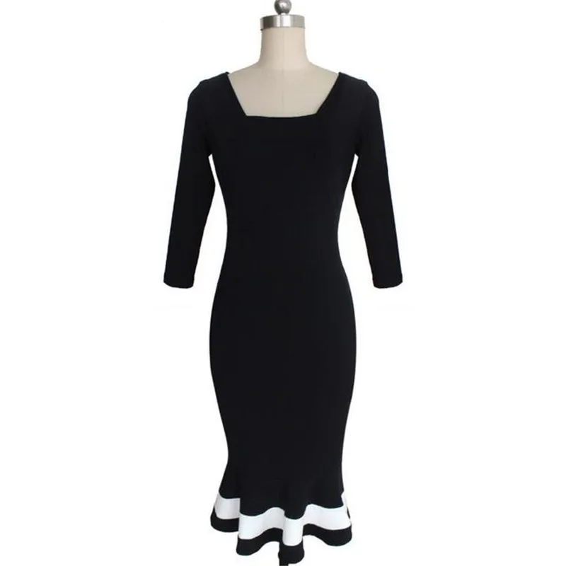 Женщин элегантный V задней площадь шеи русалка носить на работу офис ну вечеринку