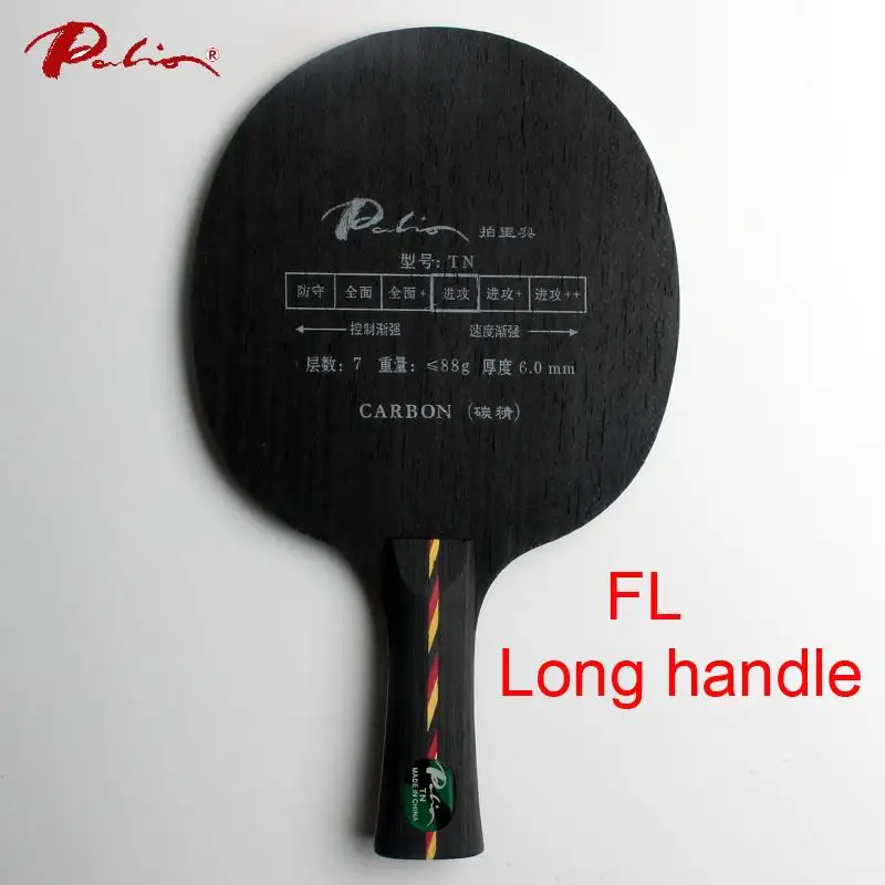 FL long handle Palio официальный TN настольный теннис лезвие карбоновое твердое лезвие костюм для быстрой атаки с петлей пинг понг игры ракетки спортивные - Цвет: FL long handle