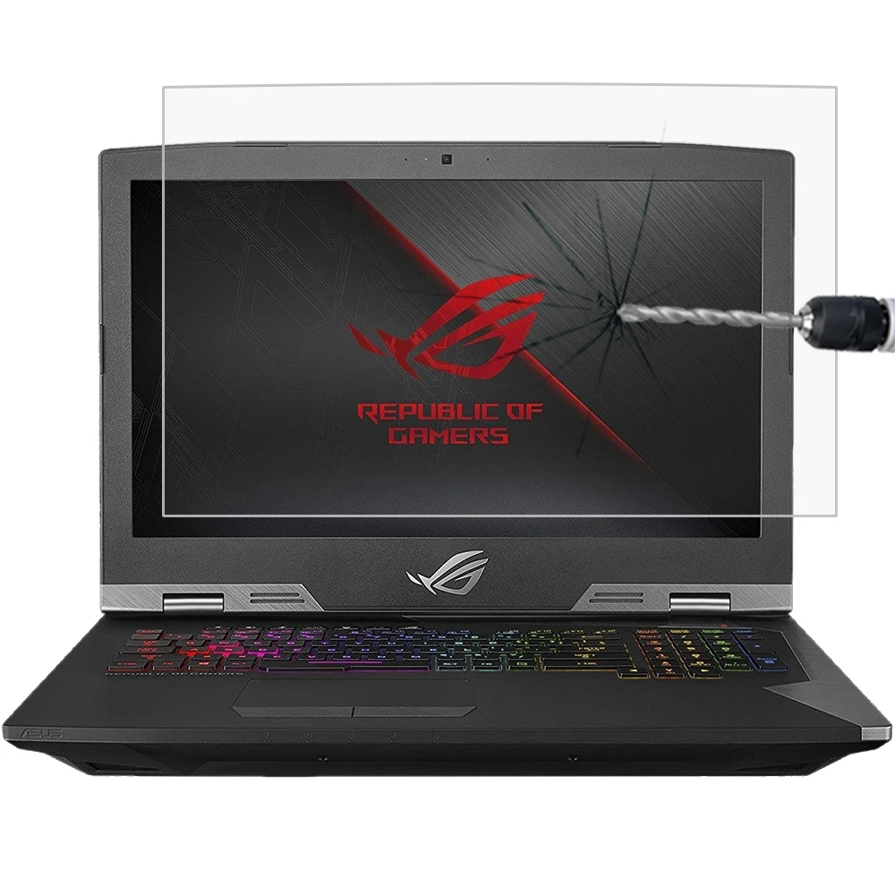 Экран ноутбука HD защитная пленка из закаленного стекла для ASUS ROG G703 17 3 дюйма (382 5x215