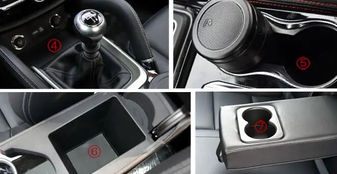 

Car Anti-Dirty Pad Door Groove Gate Slot Cup Armrest Storage Mat For Zotye SR7