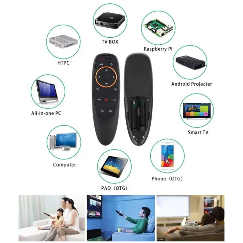G10 2,4G беспроводной Air mouse Микрофон гироскоп ИК голосовой пульт дистанционного управления Поддержка Инфракрасный режим обучения