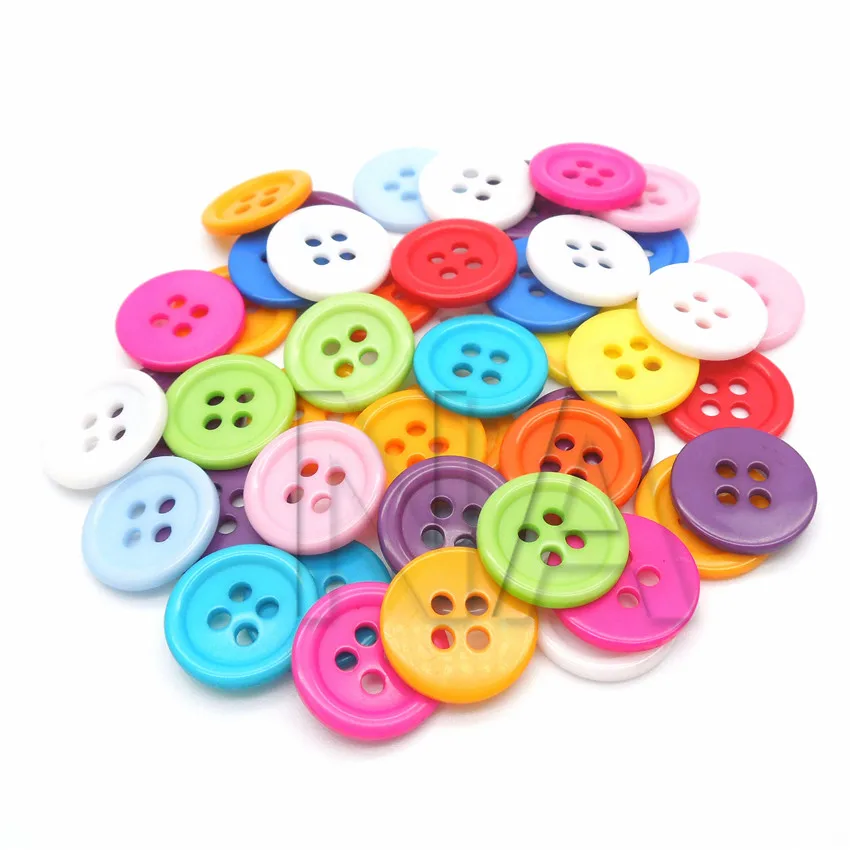 2017 Специальное предложение продажи окрашенные 100 шт. 15 мм Круглый Смола Пуговицы