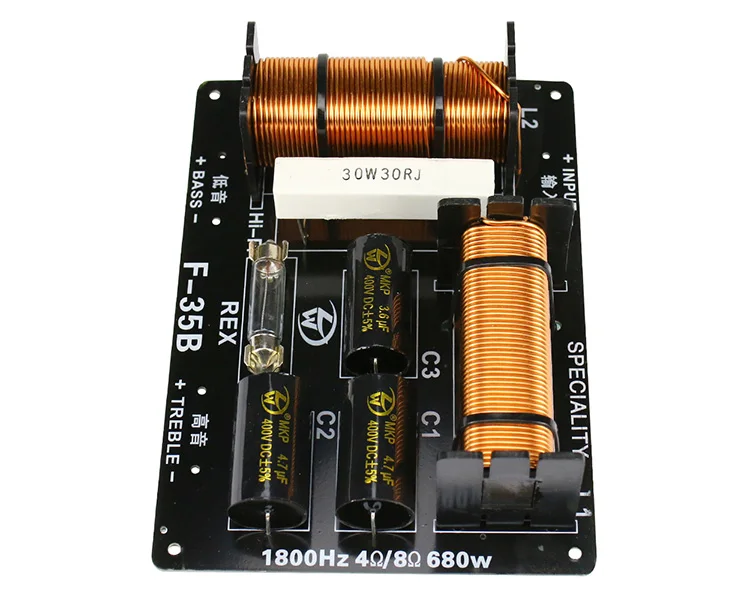 GHXAMP 680 Вт 2 варианта кроссовер 1800 Гц ВЧ бас Динамик кроссовер 4-8ohm для профессионального уровня Динамик 1 шт