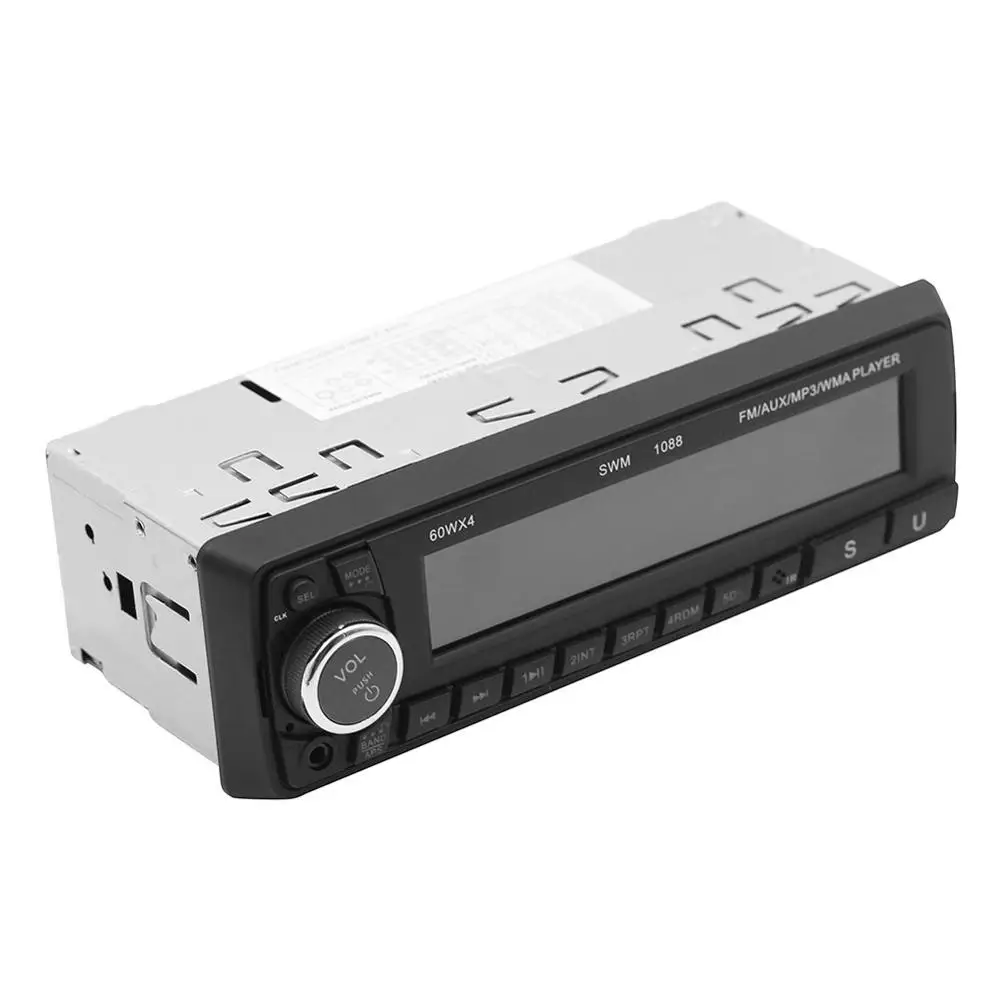 Автомобильный MP3 плеер Swm автомагнитола со светодиодным дисплеем Bluetooth 4 х60 Вт Aux