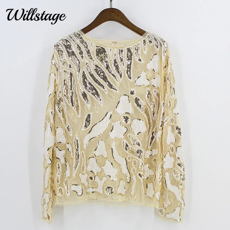 Willstage 2019 зимняя женская юбка с длинным рукавом футболка вышивкой и жемчугом