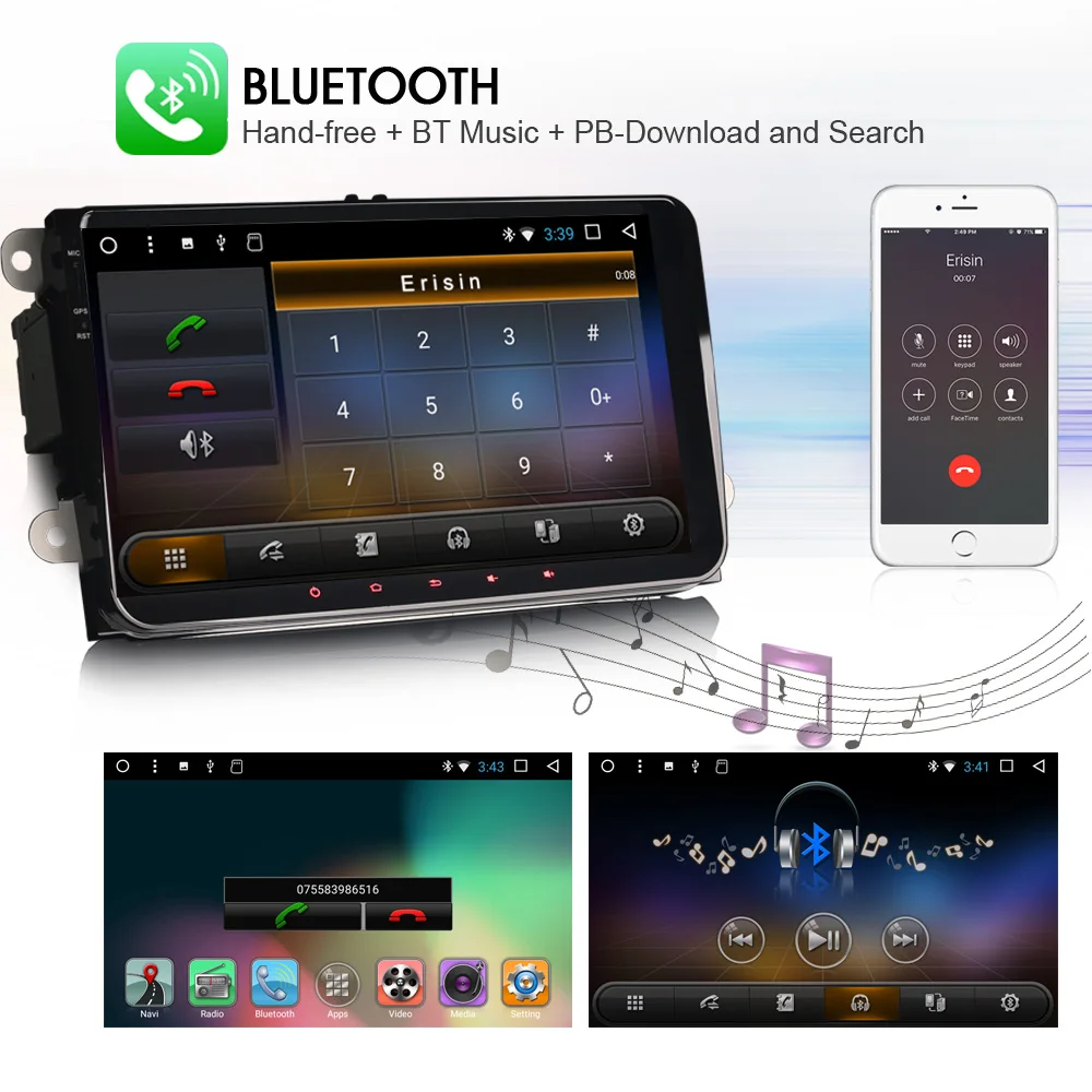 9 &quotAndroid 7 1 Автомобильный плеер радио DAB + Радио GPS Навигация DVD для VW Passat Polo EOS Touran