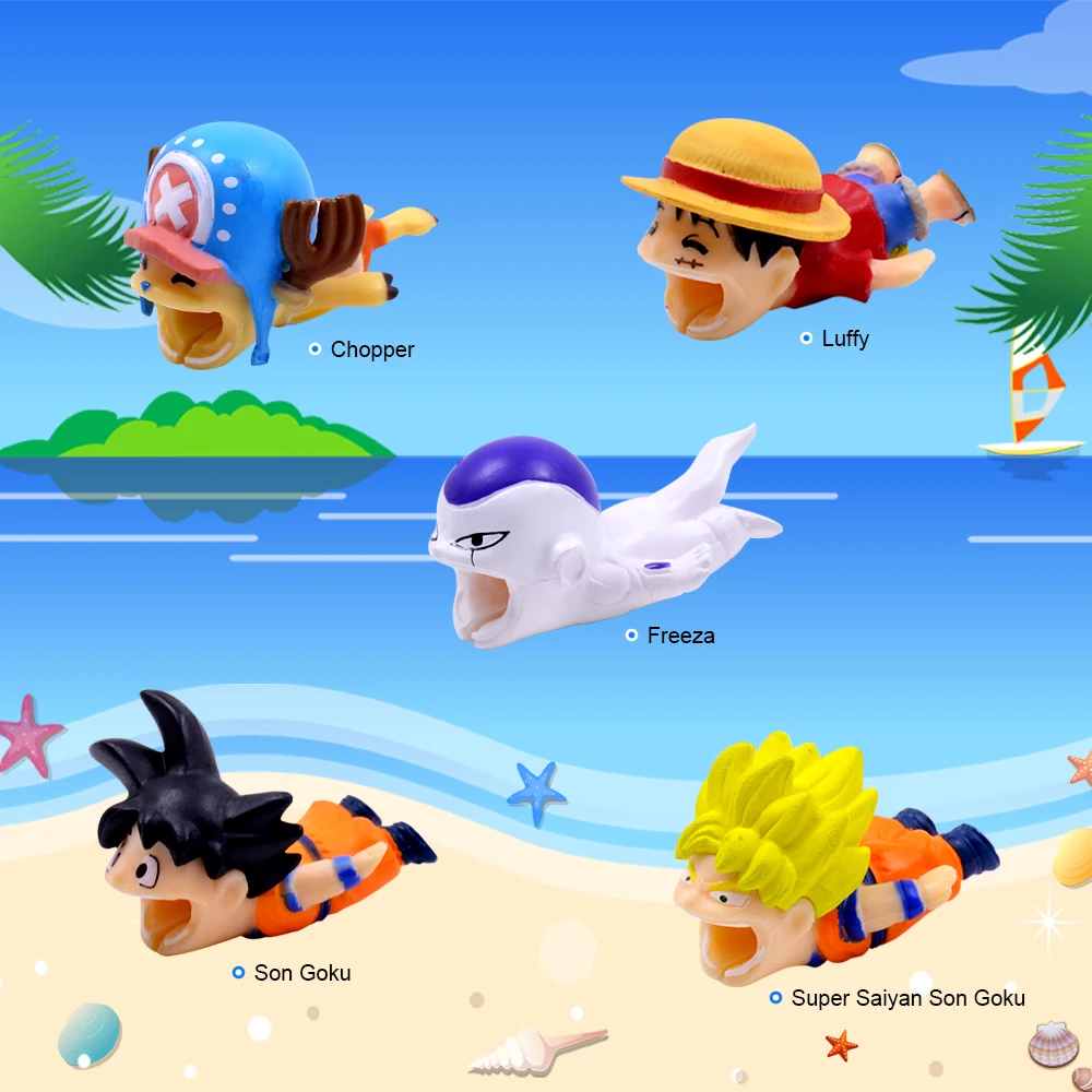 CHIPAL Cute Bite Animal защита для кабеля iPhone USB органайзер держатель телефона с
