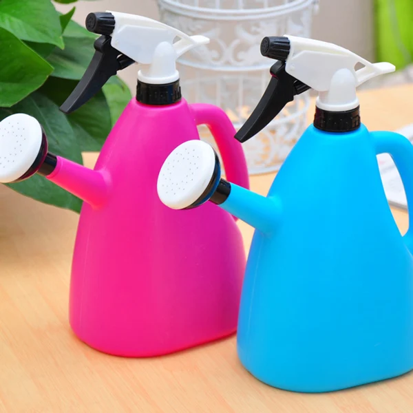 

1200ml Dual-use Hand Pressure Watering Can Gardening Adjustable Handheld Sprinkling Can