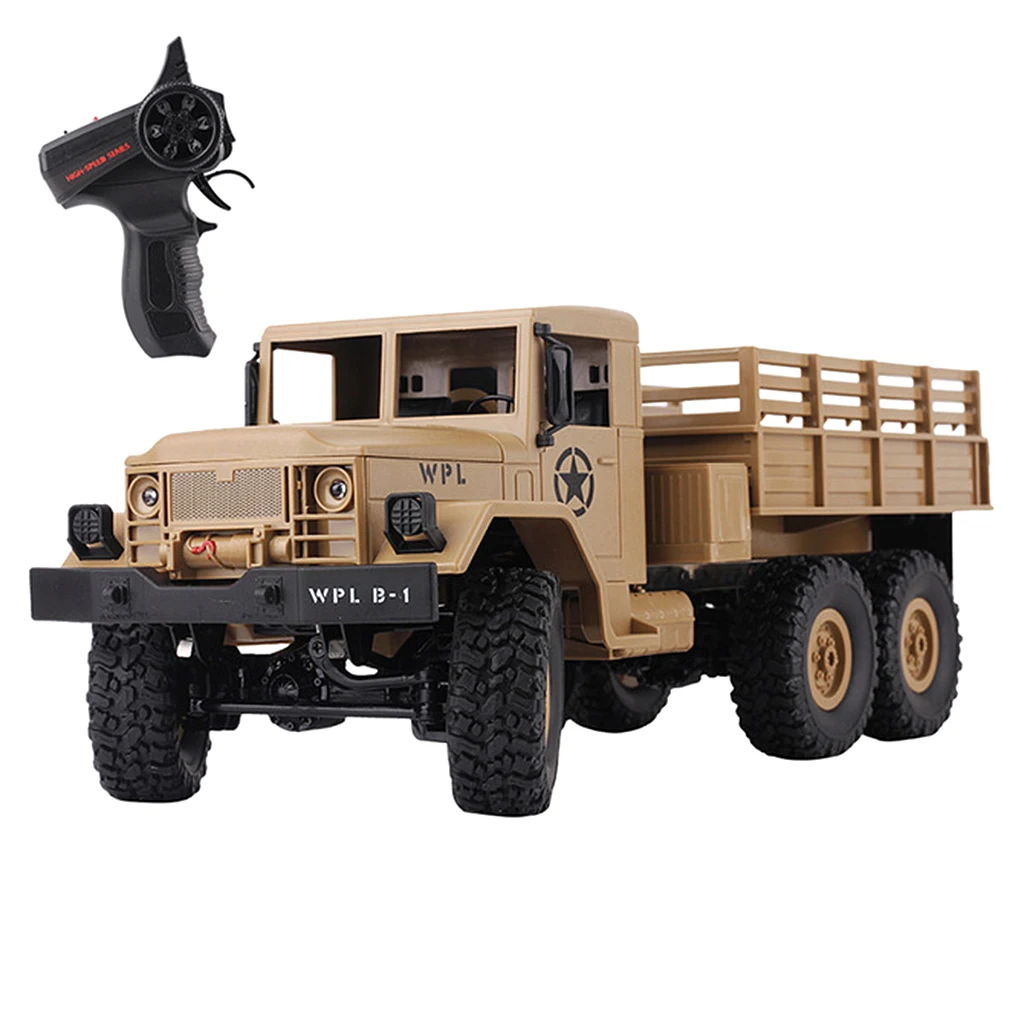1/16 WPL B-1 2 4G 4WD внедорожный Радиоуправляемый армейский автомобиль Рок Гусеничный