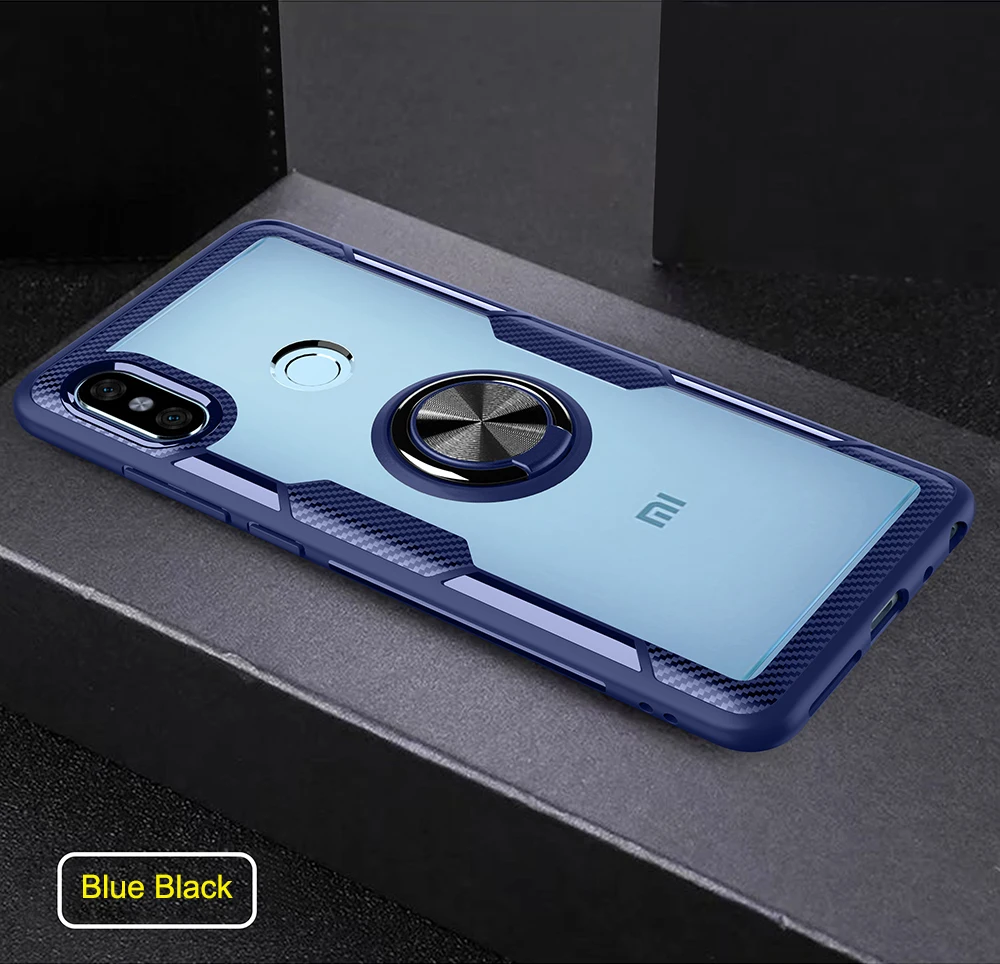 Blue Black Чехол для Red mi Note 5 Global для Xiaomi mi 8 Lite 9 SE 9T mi 9T Задняя Защитная крышка для Red mi Note 7 K20 Магнитный чехол-держатель для автомобиля - Цвет: Blue Black