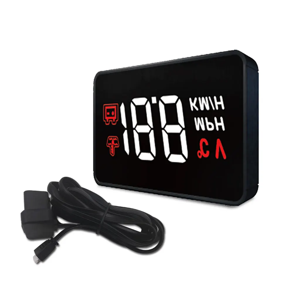 3 5 &quotАвтомобиль HUD Дисплей OBD2/EUOBD Интерфейс Plug &amp Play автомобиля Скорость км/ч