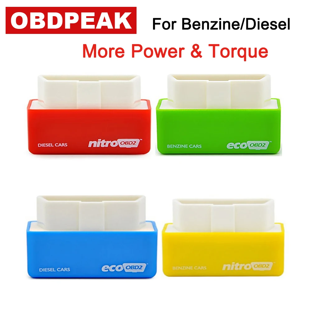 Nitro эко OBD2 бензин чип тюнинг коробка Plug и привода Полный Чипсы NitroOBD2 Diesel