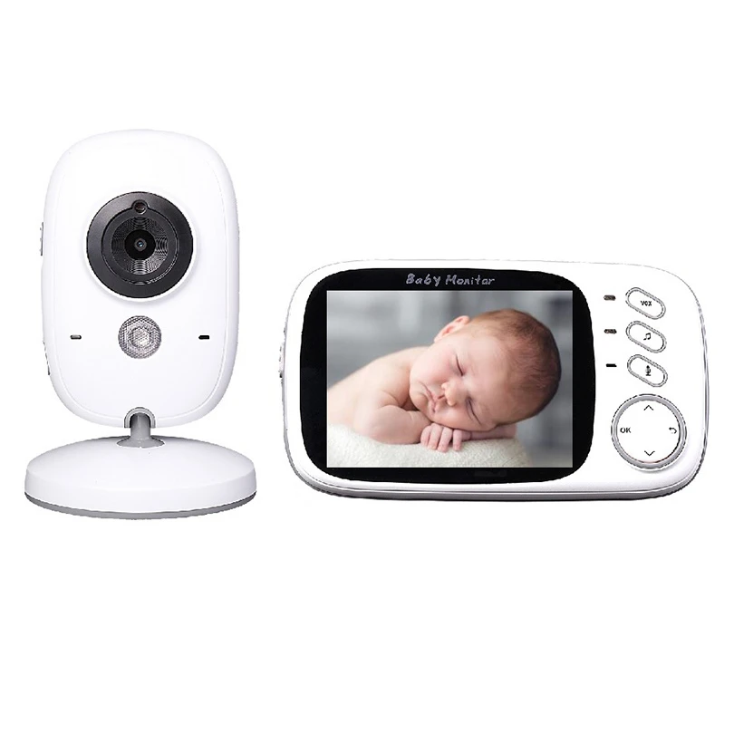 Wireless Video Color Baby Monitor with 3.2Inches LCD 2 Way Audio Talk Night Vision Surveillance Security Camera Babysitter