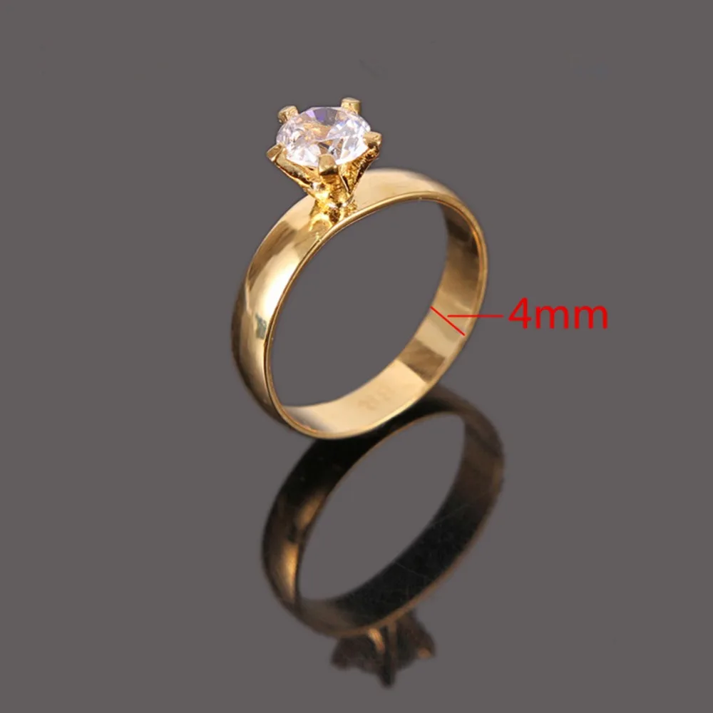 Модное женское кольцо с золотым камнем ювелирное изделие обручальные кольца