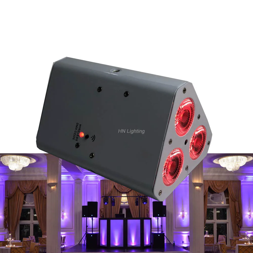 10 шт. ИК дистанционный батарейный Клин par uplighting стенд DJ Свадьба RGBWA УФ
