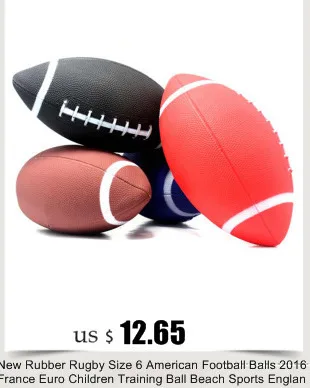 New Children Rubber Rugby Size 3 American Football Balls France Euro Training Ball England Rugby Beach Sports Entertainment