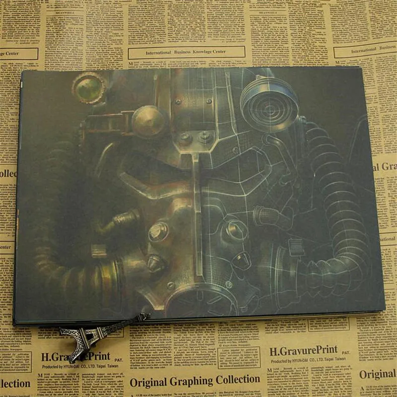 Винтажный игровой плакат Fallout 3 4, детская комната, домашний декор, игровой рисунок, ретро крафт настенная бумажная наклейка, декоративные наклейки на стены