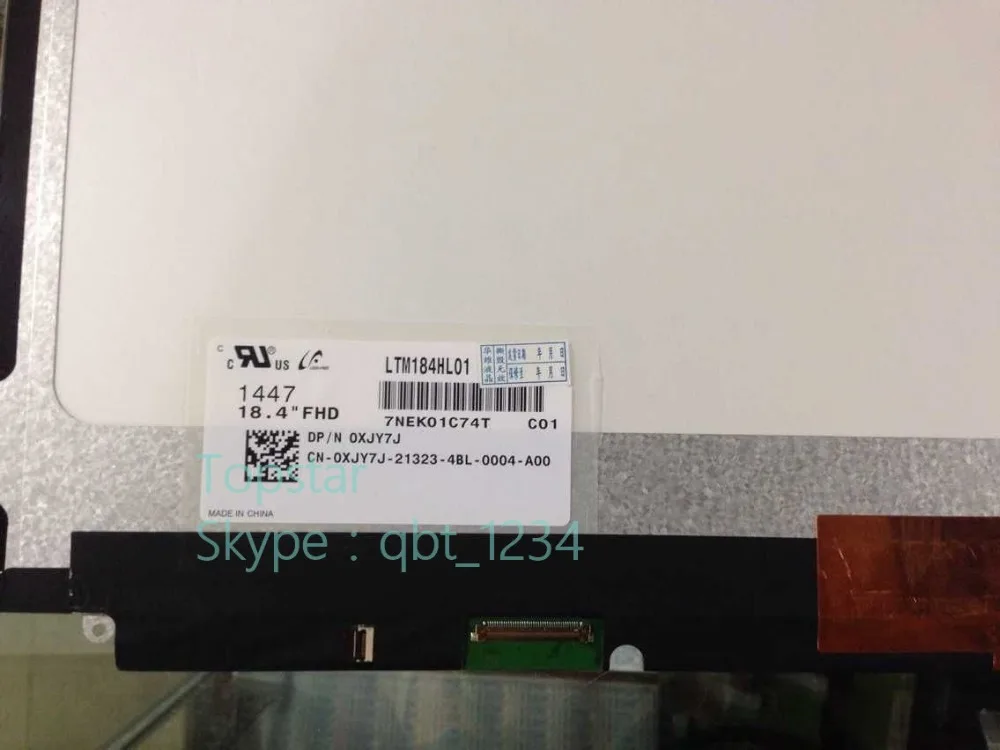 Для ЖК-модуля dell M18X LTM184HL01 18 4 дюйма новый ЖК-дисплей IPS Класса А Гарантия один год |