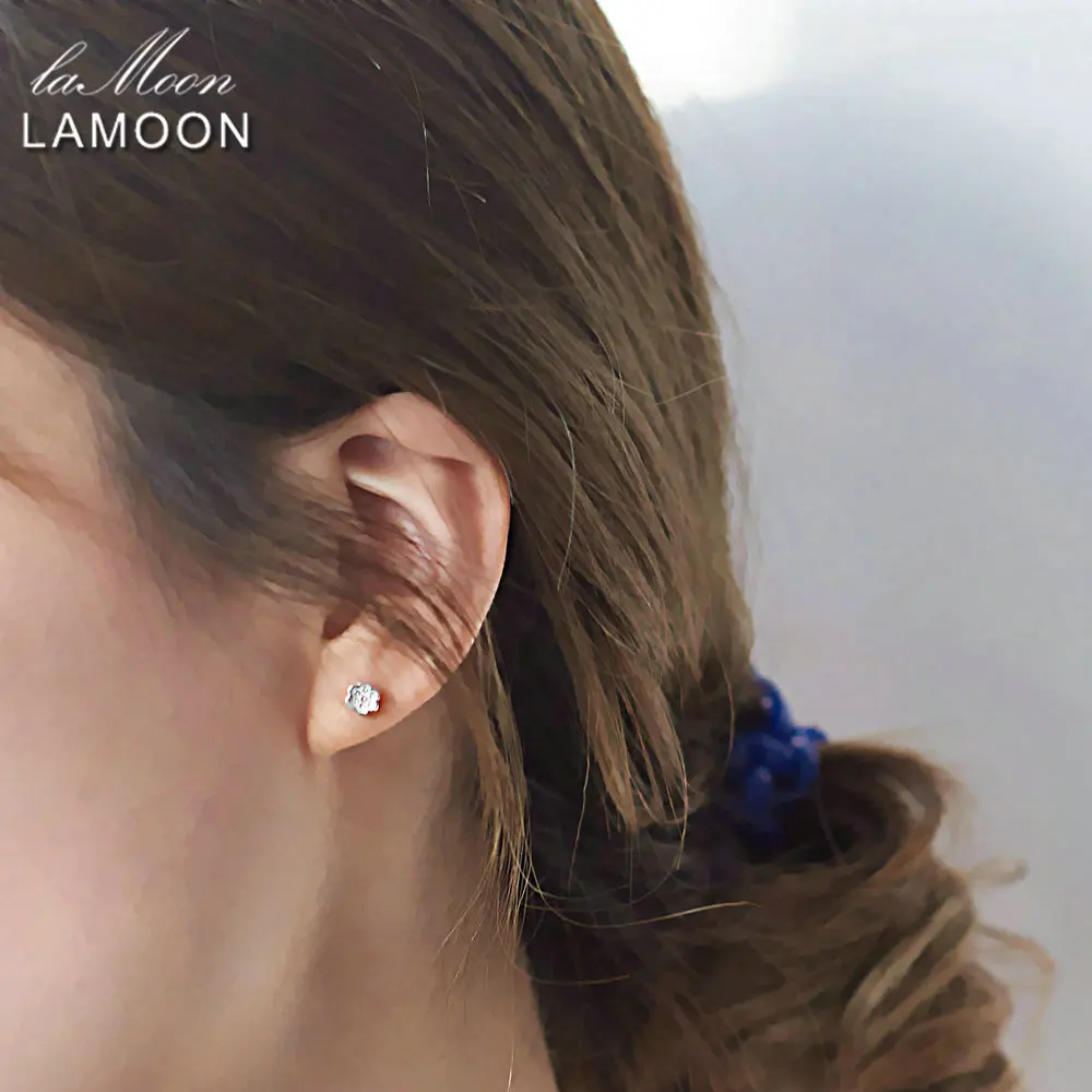 Ламон 2017 Новые Креативные серьги в форме лотоса китайском стиле 100% Стерлинговое