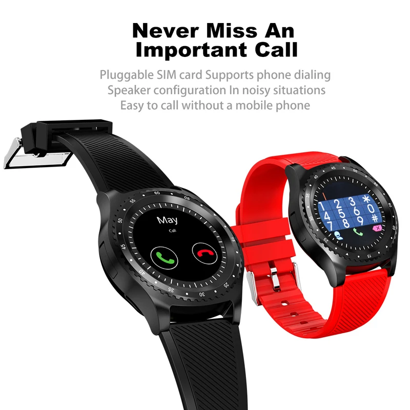 2018 Смарт Bluetooth телефон часы для улицы с sim-картой спортивный трекер сна мужчин и