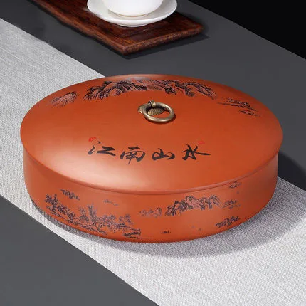 mountain lid XMT-HOME новая керамическая чайная коробка caddy Канистра для пуэр чая 357 г Большой чай мыть caddy Канистра контейнер для кофе 1 шт - Цвет: mountain lid