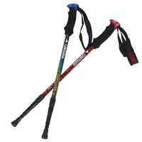 1Pc High Quality Anti Shock Walking Sticks Folding Telescopic Climbing Ultralight Walking Canes With Rubber Tips Protectors