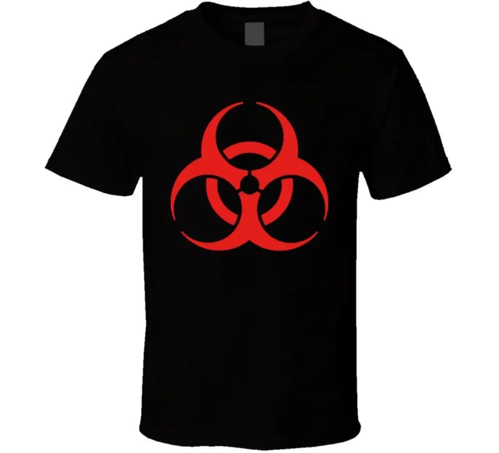 Логотип Biohazard Hazmat Symbol футболка крутая Повседневная мужская унисекс новая модная
