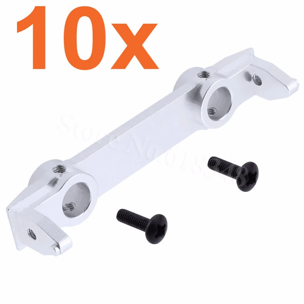 

10Pcs/Lot Metal Aluminum Front Bumper Mount Plate for 1/10 Scale Axial SCX10 RC Rock Crawler Truck Hop Up Parts