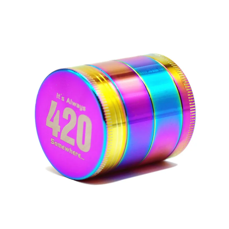 40/50/58 мм 4Lay Tobacco Grinder Радужный цвет травяная дробилка для специй металлический