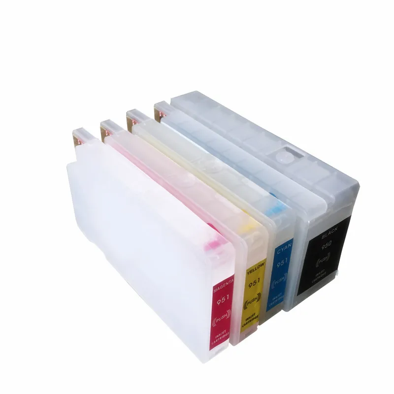 4 STKS BK CMY For HP 711 Refillable Ink Cartridges HP711 Jet T520 T120 Printer Blank Cartridge | Компьютеры и офис