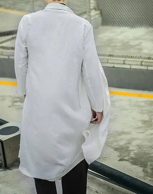 M-XL Горячая зима Мужская Новая мода Джокер линейный лен плащ | одежда