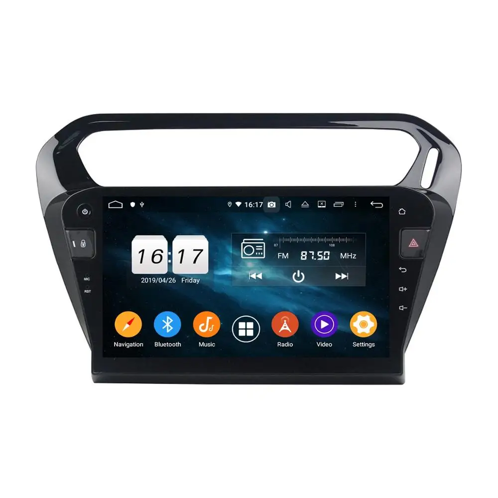 Автомагнитола PX6 4 Гб + 64 ГБ 10 1 дюйма Android DVD GPS Bluetooth 5 0 Wi Fi CarPlay для Peugeot PG 301/Citroen Elysee 2013