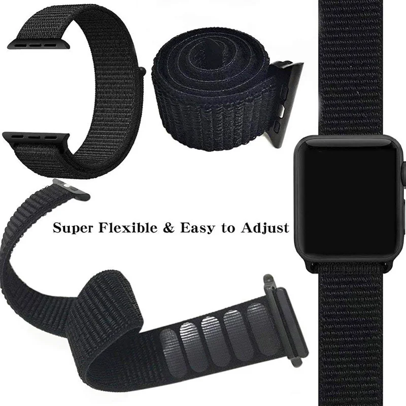 Ремешок для Apple Watch Band Series 3/2/1 спортивный кожаный браслет 38 42 мм ремешок часов