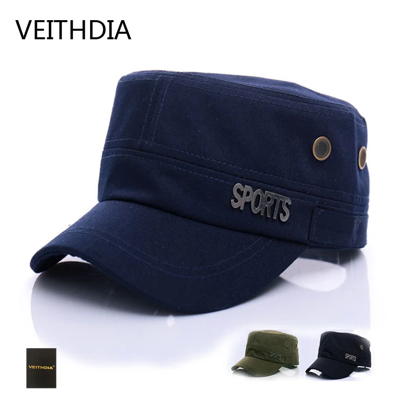 VEITHDIA 2017 Весна и лето мужская шляпа от солнца газовая плоская хлопковые ботинки